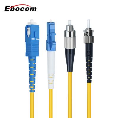 China Fiber Patch Cord With SC/LC/FC Connector APC UPC PC Polishing low Insertion Loss OD 2.0mm 3.0mm Simplex G652D G657A1 length 1m 3m 5m 10m 100m for sale