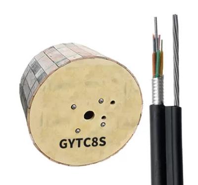 China GYTC8S Fig 8 Armoured Fiber Optic Cable  4 6 8 12 24core for Outdoor Communication en venta