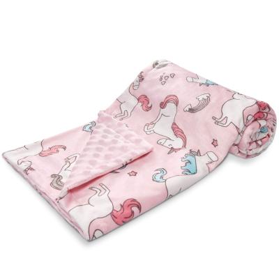 China Wholesale Soft Newborn Organic Cotton Printing Flame Retardant Polyester 100% Polyester Factory Winter Minky Blanket for sale