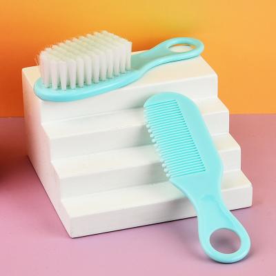 China Eco-freindly Plastic and Nylon Newborn Comb Baby Scalp Massage Brush Comb Baby Scalp Massage Brush Comb for sale