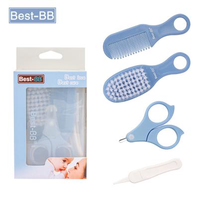 China 2022 Wholesale Eco-freindly Baby Comb Brush 4 in 1 Eco-Friendly Baby Care Set Hygiene Kit Infant Care Kit for sale