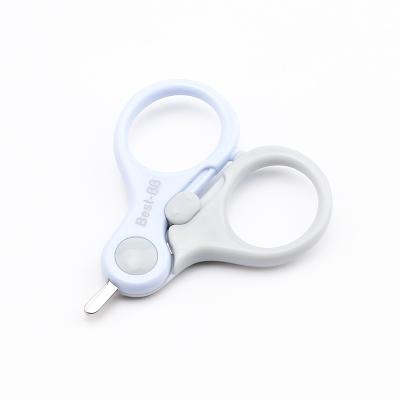 China Eco-freindly baby nail clippers with lock baby nail care safety anti-clippers baby scissors for sale