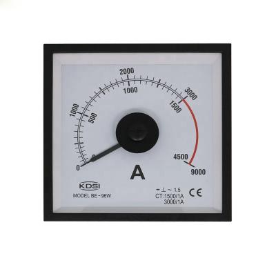 China Fit Test / Aging / Anti-static Wide Angle Marine Type New Design BE-96W Analog Marine Dashboard AC1500-3000/1A 3times Amp for sale