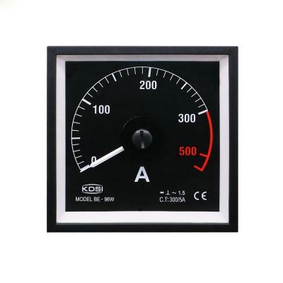 China China Supplier BE-96W AC300/5A Analog Adjustment / AC Amp Panel Meter / Antistatic Black Background for sale