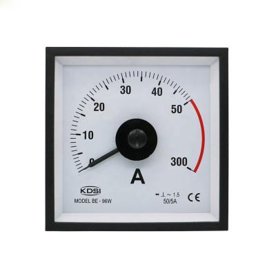 China BE-96W Wide Angle Installation AC50/5A 6times Fit / Aging Test / Ammeter Antistatic Easy Overload Analog Panel for sale