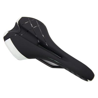 China Ventilation Customized Professional Soft PU Bicycle Waterproof Bicycle Saddle Center Hollow Bike Seat for sale