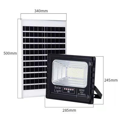 China Wholesale outdoor warehouse waterproof ip67 high lumen 60w led solar flood light for garden for sale