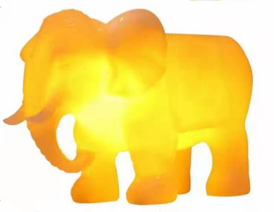 China 2022 New Design Garden Park Lamp Side Elephant Warm/White Cute Solar Lighting Light for Gate and Garden for sale