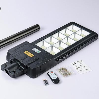 China Hot Sale Outdoor ROAD Lighting 400W JD Lifepo4 Battery Integrated ABS Solar Street Light For Village Road for sale