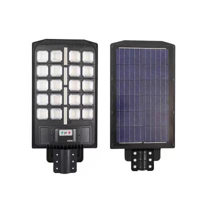 China ROAD Wholesale Price 50w100w150w200w300w400w Double Lamp Body Lifepo4 Battery All In One ABS Solar Led Street Light For Village Road for sale