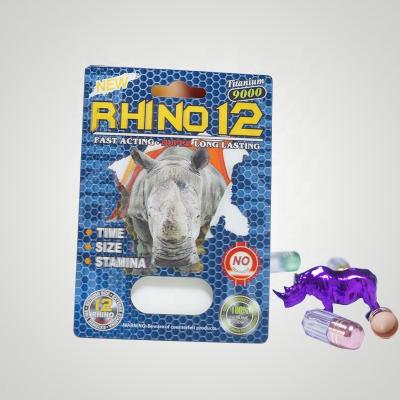 China ADS Recyclable Essential Honey for Men Enhancement Pills Sex Rhino Pills 3d Lenticular Printing Card Display Box for sale