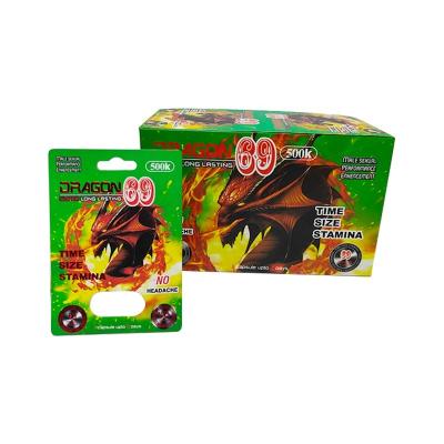 China Recyclable 3D Blister Rhino Packaging Cards For Rhino 10K/100K/69 Pills Paper Box Dragon 69 Pills for sale