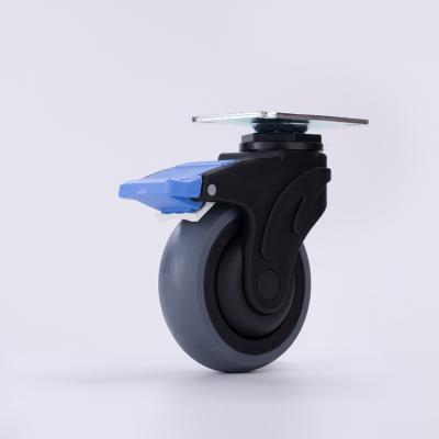 China Modern Low Moq Medical Device Gray Hospital Equipment Caster Wheel for sale