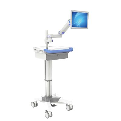 China Jegna Plastic Mobile Visit Trolley Medical Trolley , Hospital Medical Trolley for sale