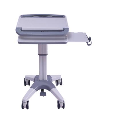 China Plastic Mobile Hospital Workstation Trolley Laptop Cart For Nurse ABS Trolley Cart for sale