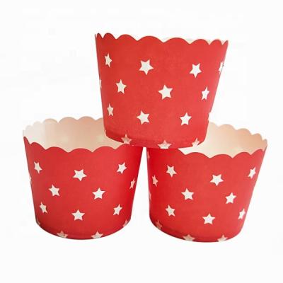 China Disposable 180gsm Paper + 15 PE Liner Cupcake Paper Cases Cake Cup for sale