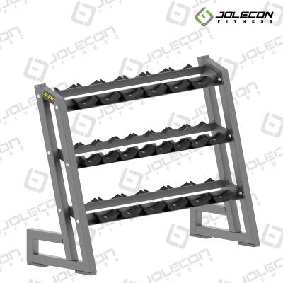 China Modern Commercial Dumbbell Rack With 3 Layers High End Gym Parts For Fitness Center JLC - DJ170 for sale