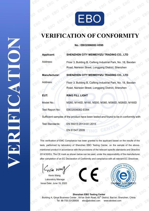 CE - Shenzhen Meimeiyizu Trading Co., Ltd.