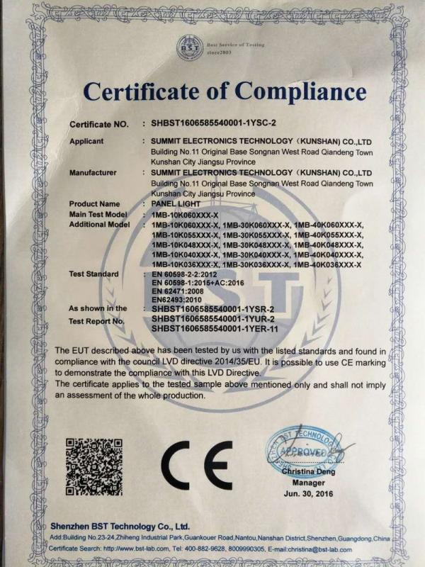 CE - Summit Electronic Technology (Kunshan) Co., Ltd.