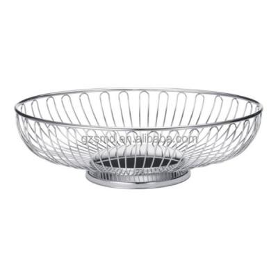 China Oval Shape Metal Food Bread Basket for sale