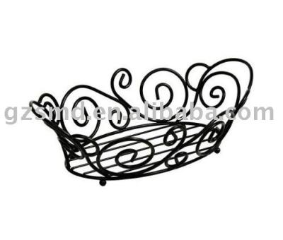 China Viable Black Wire Bread Basket for sale