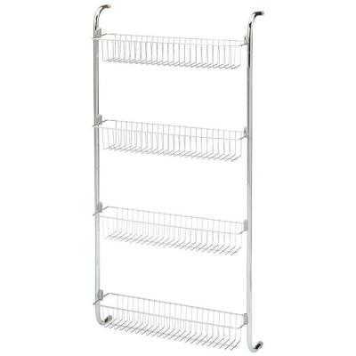 China Sustainable 4 Tier Metal Over Door Storage Hanging Shelf for sale