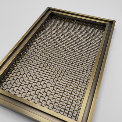 China Plain Weave stainless steel woven with frame balcony safety malleable stainless steel wire mesh for sale