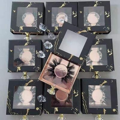 China Real Natural Wholesale False 3d Mink Lashes Long Private Label Fluffy 25mm Mink Eyelash Seller Customized Boxes for sale