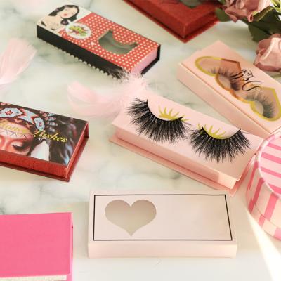 China Delicate Private Label Eyelashes Packaging Custom Eyelashes Box for sale