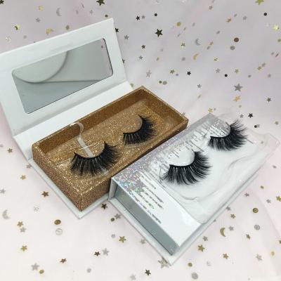 China OEM Natural Custom Long Packaging Eyelashes Box 3D Magnetic Mink Eyelashes for sale