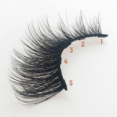 China Long New Natural Magnetic False Eyelashes Magnetic Mink Lashes Magnetic Eyeliner for sale