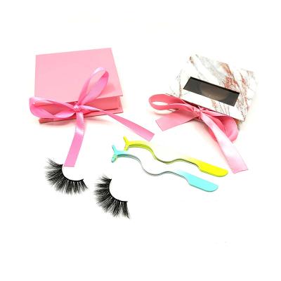 China Long New Arrival Natural Eyelash Curler Tweezers Makeup Tools False Eyelash Applicators With Custom Packing for sale