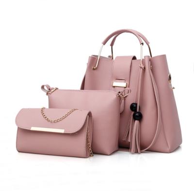 China 2022 Famous Fashion Brands Tote Designer Pu Handbags Sets 6pcs Ladies Handbags Women Bags for sale