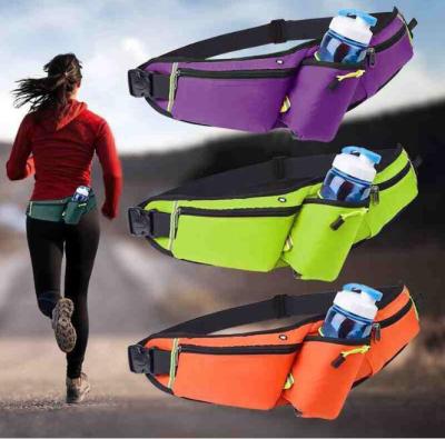 China Wholesale Water Proof Waist Belt Stock Pack With Bottle Holder Waist Pouch Outdoor Pussy Packs for sale