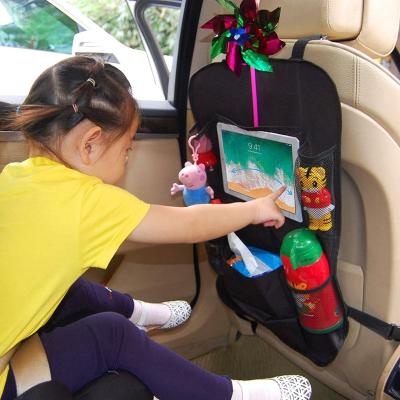 China Luxury Car Back Seat Organizer For Kids Waterproof Kick Mat Seat Protector 2 Pack for sale