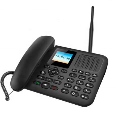 China ABS Lte Wcdma GM/M VoIP VoLTE Sim Cordless Telephones Desktop Phone With Wifi Hotel Telephones Guest Room Phone for sale