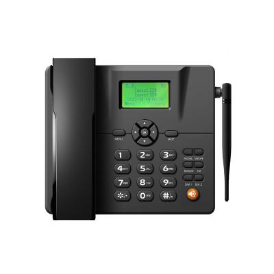 China ABS Dual Sim Card Telephone 2G GSM Wireless Desktop Phone Support FM SMS Wireless for sale