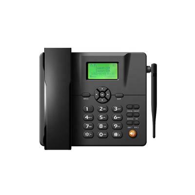 China ABS GSM850 900 1800 1900 Fwp 2 sim card desktop fixed cordless telephones with FM callback for hotel home use for sale