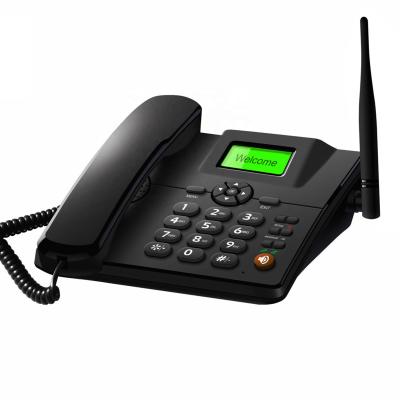 China ABS GSM Home and Hotel Guest Room Table Cordless Telephone with 2 sim Desktop FWP Fixed Cordless Phone for sale