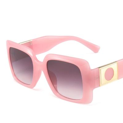 China The retro square frame Jelly Color Trend Eyeglasses Colorful UV400 new fashion sunglasses YX1035 cool unisex hot fashionable style shading style glass sunglasses for sale