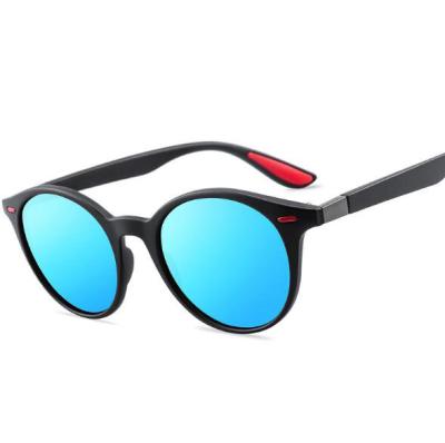 China YX260 Shades Men's Training Round High Quality UV400 Sun Glass Male Glasses Driving Retro Vintage Glass Shades Polarized Sunglasses for sale