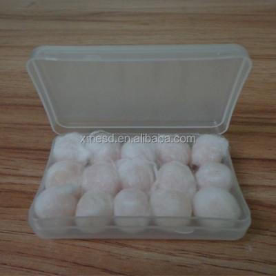 China High Quality Non-Toxic Cotton Wax Noise Attenuation Ear Plugs CE EN Certification Ball Shape for sale