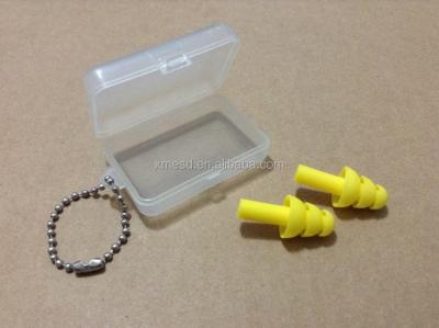 China Swimming Soundproof And Anti Noise Silicon Earplugs for sale