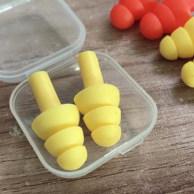 China Waterproof Soundproof Swimming Ear Plugs Silicone Swimming Earplugs for sale