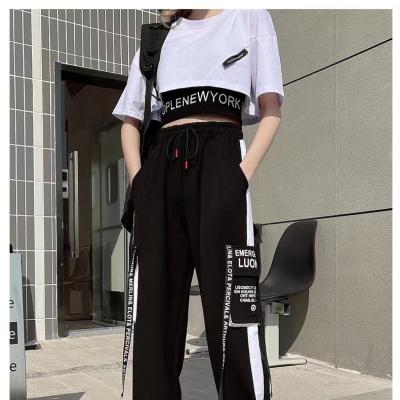 China Clothing 2022 Women's Two-Piece Set Cargo Pants Women's Streetwear QUICK DRY Loose Jogger Pants 2022 Summer Oversize Fashion for sale