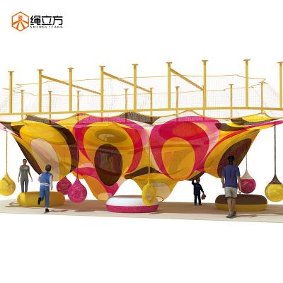 China 3-15 Years In Cube Rope Play Equipment Unpowered Playground Equipments Kids Rope Net Play Equipment for sale