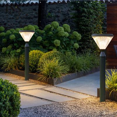 China Modern New Design Garden Solar Bollard Led Garden Light Outdoor Solar Lawn Light for sale