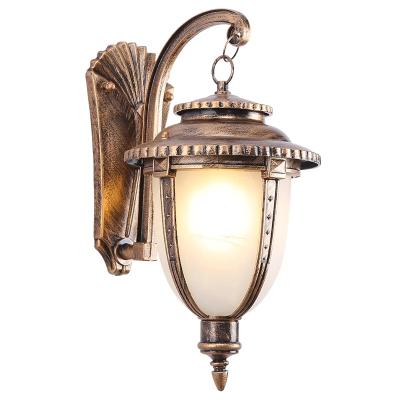 China New Modern Decorative Energy Saving Product Black Bronze Garden Vintage Listing Outdoor Wall Lamp for sale