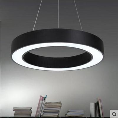 China Modern Art Desk Lighting Unique Round Hanging Light Ring Led Lamp For Shop for sale