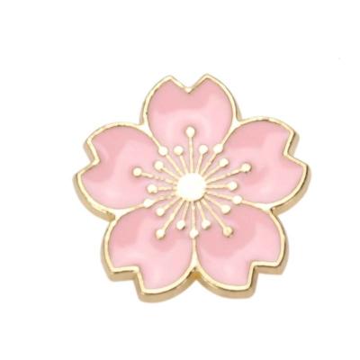 China Europe Factory Customized Design Metal Craft Decorations Promotional Gift Cute Flower Lapel Pin for sale